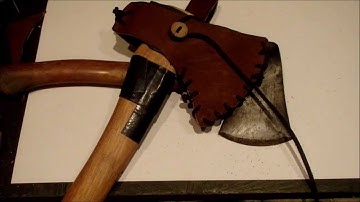 DIY Sheath For Axe or Hatchet Part 2 FREE Pattern
