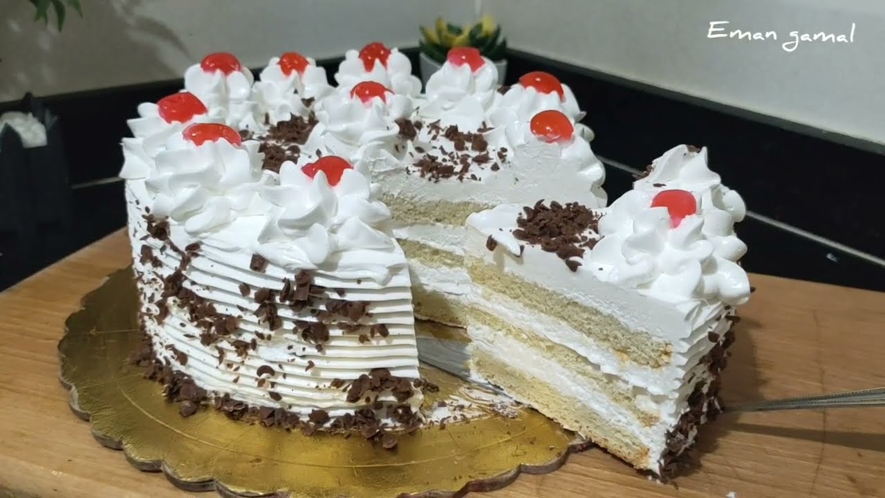 طريقة كيك أسفنجي Sponge Cake ب ٣  بيضات فقط لكل التورتات بدون محسن جل