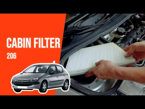 How to replace the cabin filter PEUGEOT 206 👃