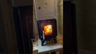Coleman oven testing on Dwarf Tiny Wood Stove. Sadly doesn’t get hot enough unless I overheat stove.