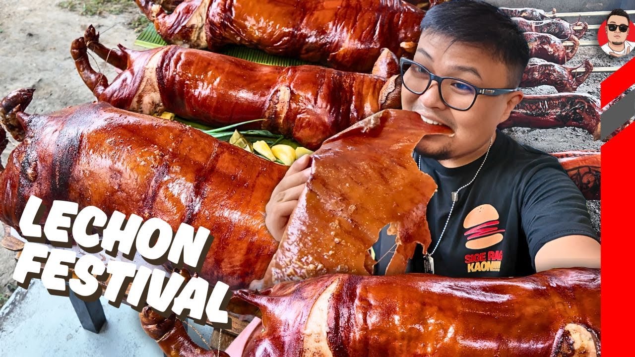I experienced the BIGGEST LECHON Festival in CEBU! Eating Lechon from the Winners of Best LECHONEROS