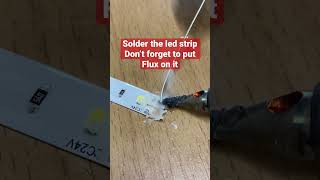 How to Solder Led Strip lights #ledstriplights #electronicengineer #electricalengineering