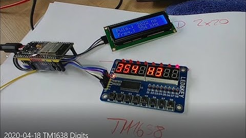 Display Digits on TM1638 LED & Keys with ESP32 nodeMCU