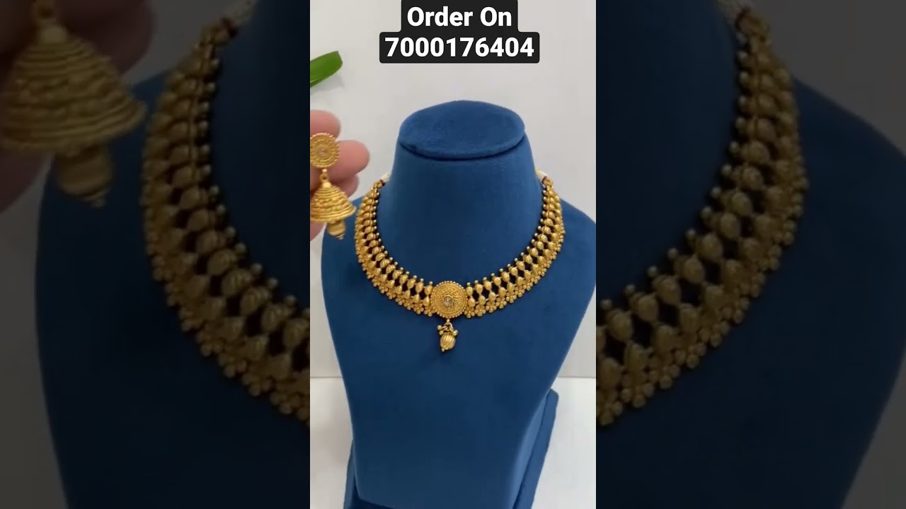 Brass High Gold Necklace Design 😍 Bollywood Jewellery Letest Design