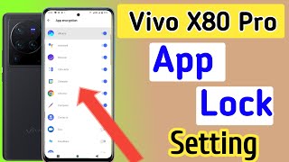 How to lock apps in Vivo x80 Pro / Vivo x80 Pro me app lock kaise kare/app lock setting screenshot 5
