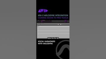 Create vocal harmonies from an existing vocal track using ARA 2 Melodyne integration in Pro Tools