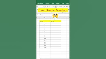 insert roman number in excel | #interviewquestions #exceltips #dataentry