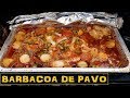 COMO PREPARAR UN PAVO EN BARBACOA COCINA FACIL( How to cook turkey barbecue / Smoked Turkey )