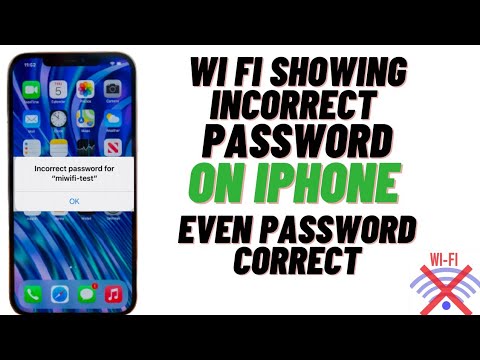 Fix Wi-Fi Showing Incorrect Password On iPhone Even Password Is Correct