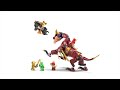 Video: LEGO® 71793 NINJAGO karstuma viļņa transformējams lavas pūķis