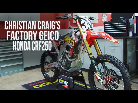 Inside Christian Craig's Factory Geico Honda CRF250 || Motocross Action Magazine
