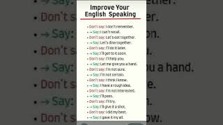 English conversation and improve your English speaking skills #englishspeaking #englishgrammar