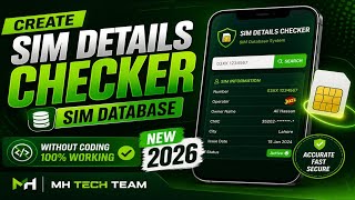 Create SIM Details Checker (Sim database) App 2026 Without Coding 🔥 screenshot 4