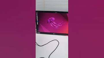 Desktop PC booting up with LINUX Ubuntu 22.04 LTS