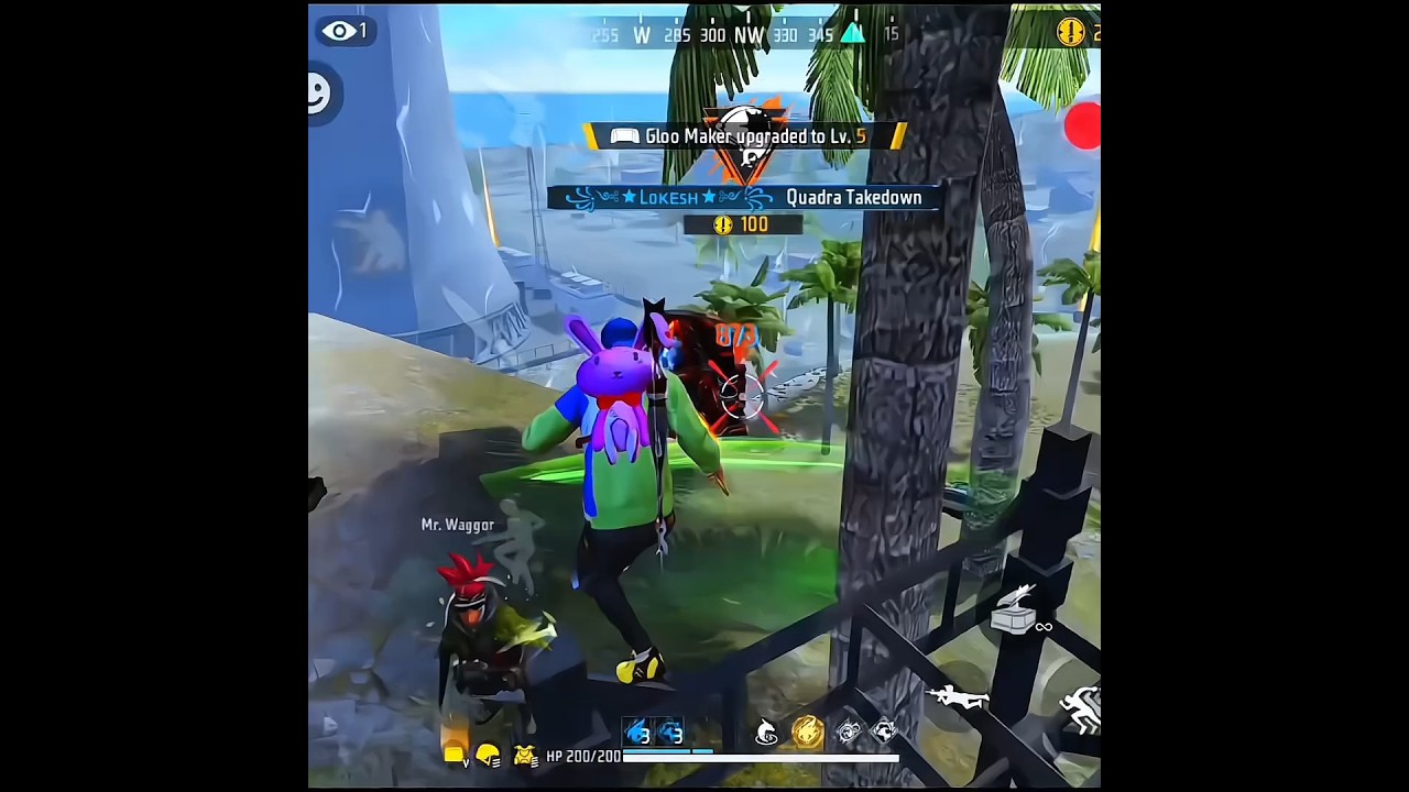 Single Awm King 👑 With 4 Ammo 😥💀