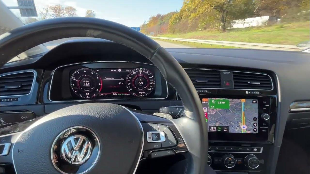 VW Golf 7 TSI 1.5 mit DSG mit Top Verbrauch von unter 5L möglich Super sparsam zu fahren YouTube