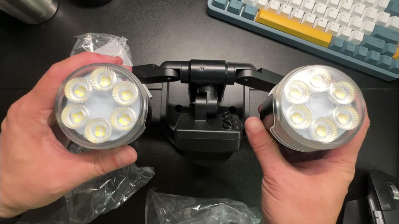 Unboxing OREiN 450° Wide Adjustable 12W Led Flood Light with Motion Sensor YouTube