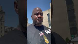 Juneteenth celebration Farah Louis Grand army plaza library 6/29/25 hamburger. Food nyc Brooklyn