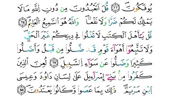 (مكررة) حفظ سورة المائدة(36) للقارئ الشيخ محمد سايد