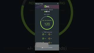 Tracking your workouts (weight, reps, volume, effort, 1RM)  using  BFITR screenshot 1