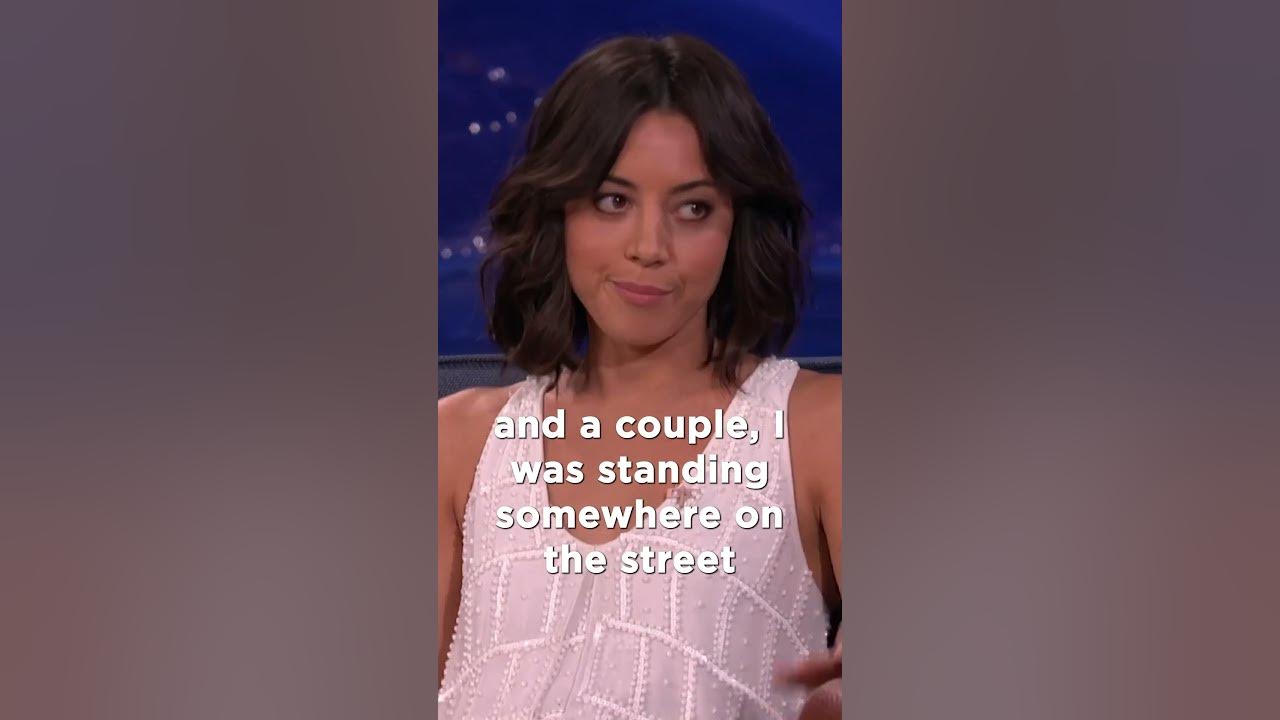 Fans ask Aubrey Plaza to be mean to them. #conan