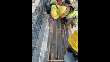 Installing stirrup beam #construction #constructionwork #building #youtubeshorts #shortvideo #shorts