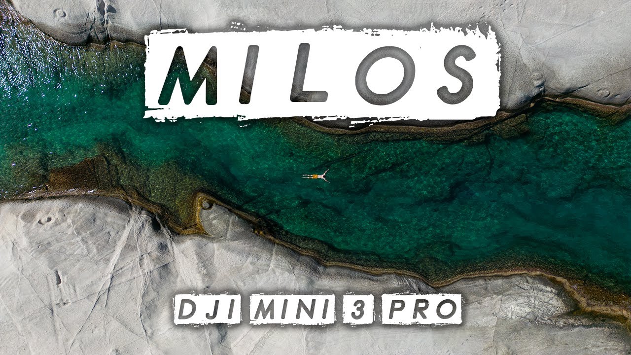 Milos, Greece - 4K Drone Footage (DJI Mini 3 Pro)