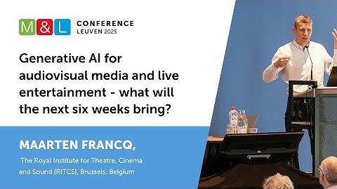 Generative AI for audiovisual media and live entertainment - what will the next six weeks bring?
