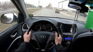 2015 Hyundai Santa Fe 2.2 CRDi POV TEST DRIVE