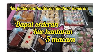 Dapat orderan 5 nampan kue hantaran#ide jualan# ide kue hantaran
