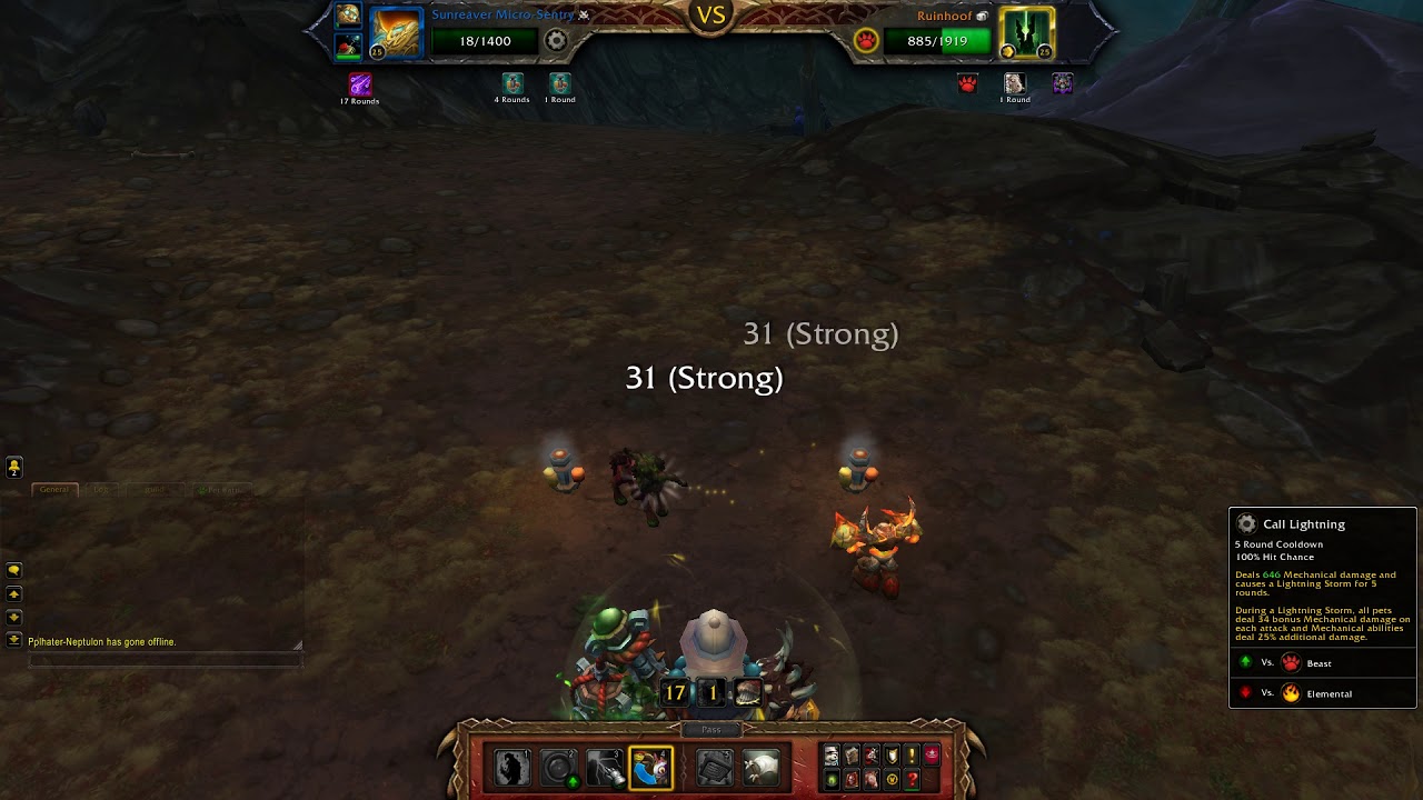 How to beat Ruinhoof with mechanical pets - world of warcraft