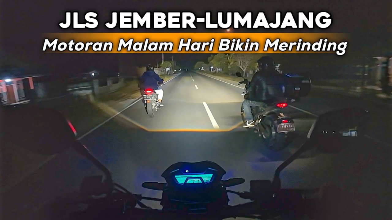 JLS Jember-Lumajang Malam Hari || Motoran Malam Hari Melewati Jalur Lintas Selatan Jember-Lumajang‼️