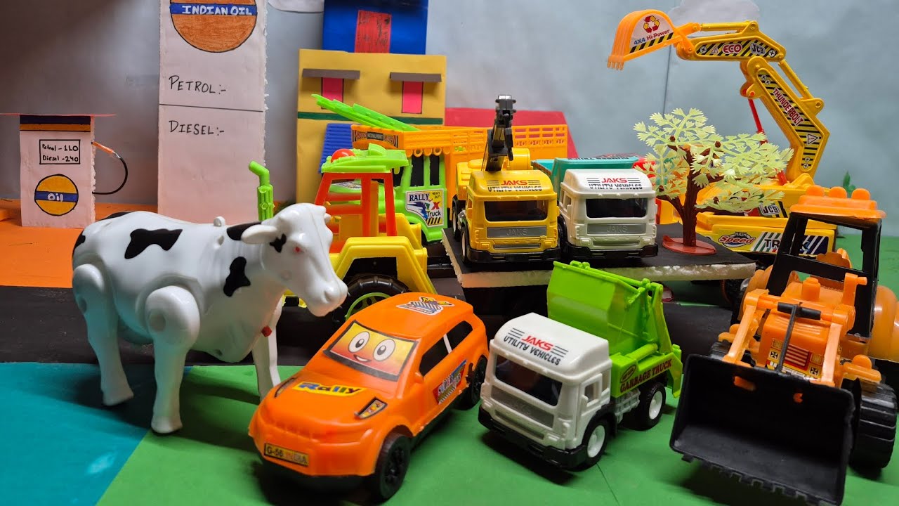 Tractor loading trucks 🚚  | cartoon | toy wale cartoon video | Jcb video 