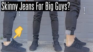 tapered jeans for guys with big thighs