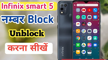 Infinix smart 5 me number block kaise kare/how to block & unblock number infinix smart 5