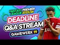 FPL GW19 LIVE DEADLINE STREAM | What to do with Haaland? 🇳🇴 | Fantasy Premier League 2023/24