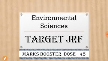Target jrf| environmental sciences net jrf exam| best online lectures| mind mapping| evs best notes