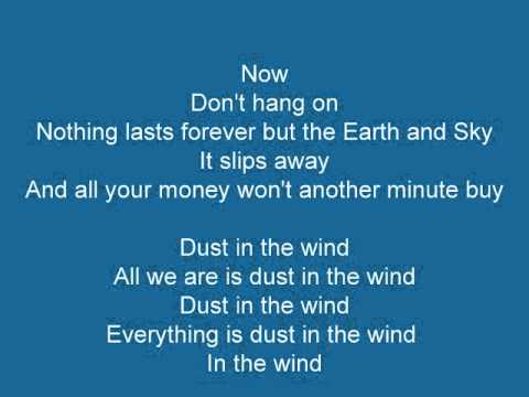 Dust in the wind lyrics