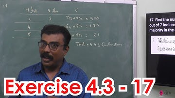123. Maths | Combinatorics and Mathematical induction | Exercise 4.3 - 17