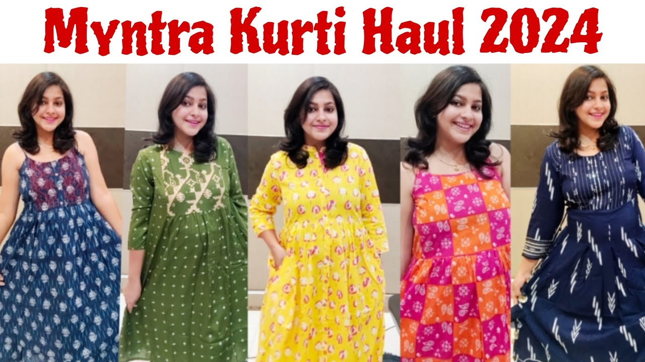 Huge Myntra Kurti Kurta Set Haul L Summer Outfits L Youtube | Hot Sex  Picture