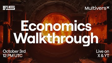 MultiversX Economics Walkthrough
