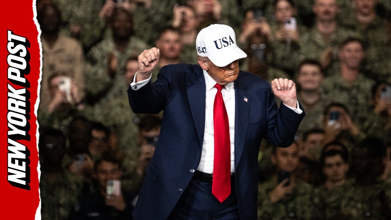 Watch Trump Break Into YMCA Dance with Cheering US Troops in Japan