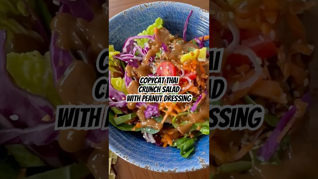 Copycat Thai Crunch Salad with Peanut Dressing