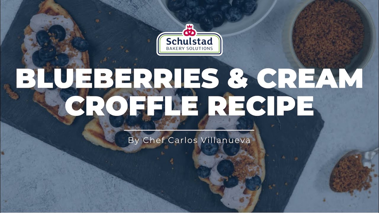 Mini Blueberries & Cream Croffle Recipe | Schulstad USA