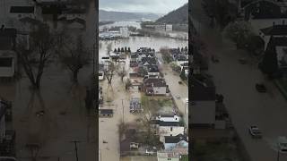 West Virginia island flooded following heavy rainfall