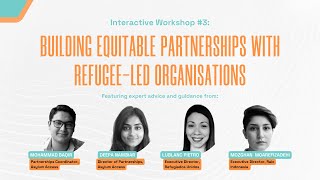 Workshop Building Equitable Partnerships with Refugee-led Organisations