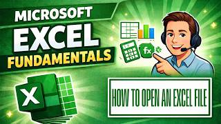 How to Open an Excel File (Beginner Tutorial) | Microsoft Excel Fundamentals
