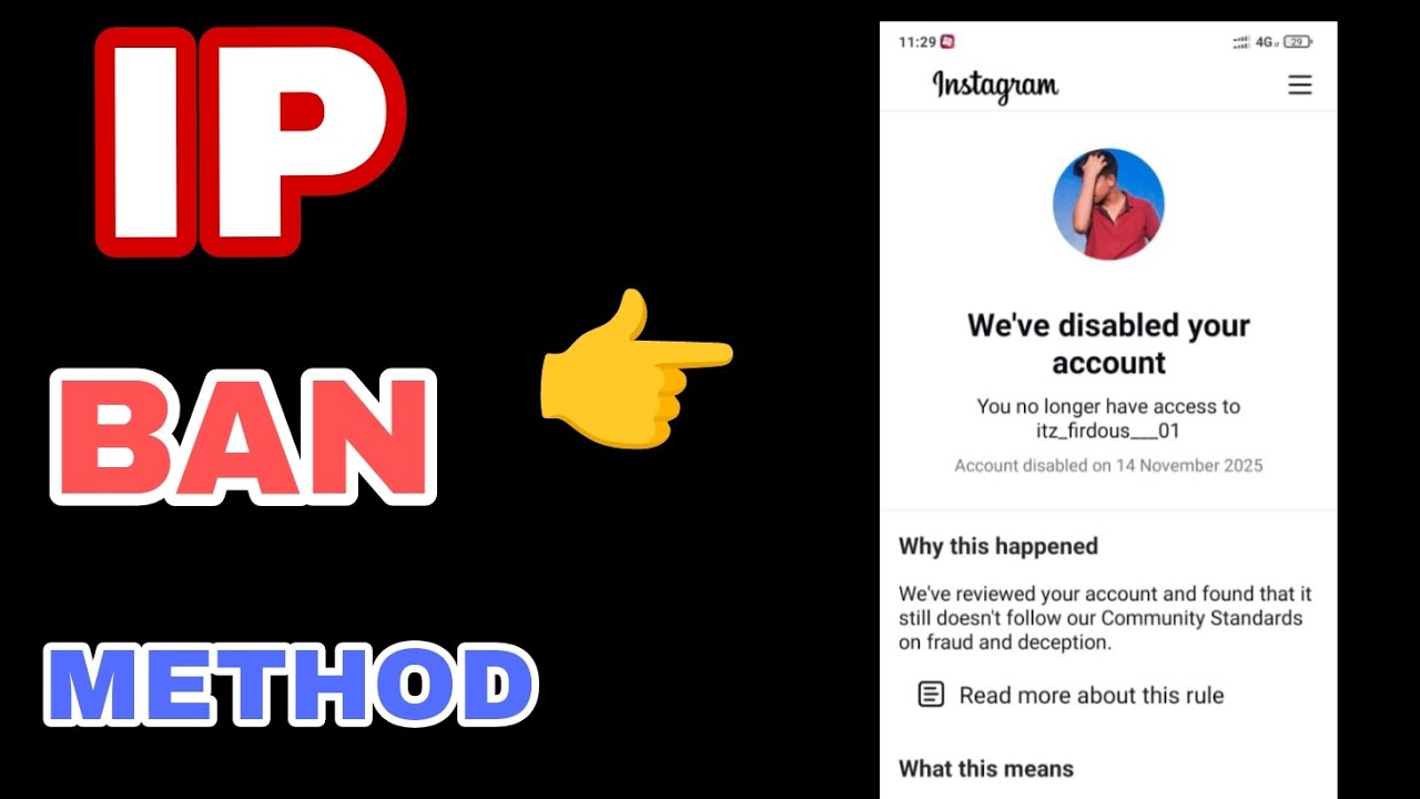 INSTAGRAM INSTANT BAN | IP BAN METHOD | HOW IT'S DEFECTED |