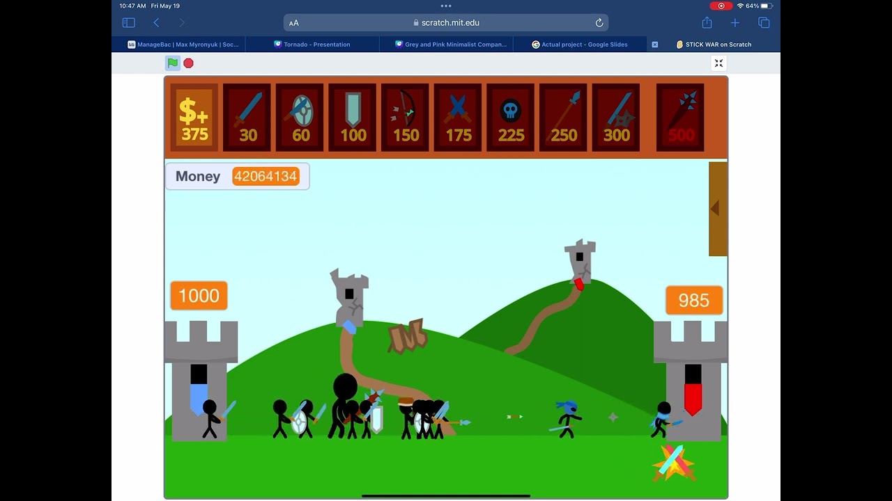 How To Beat Scratch’s Stick War Easily!