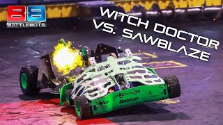 Witch Doctor & Sawblaze Have A Score To Settle | First Fight & Rematch | Battlebots